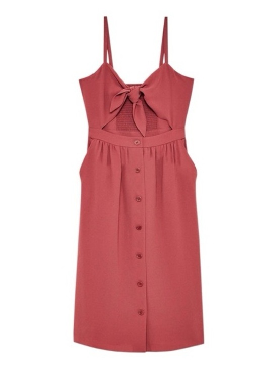 Wilfred Dresses & Skirts - Wilfred | 6 | Aritzia Front Tie Cutout Midi dress In Rust Red/brown